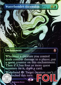 MTG Waterbender Ascension (Borderless) (310) | NM Foil | Avatar {TLA} - Image 1