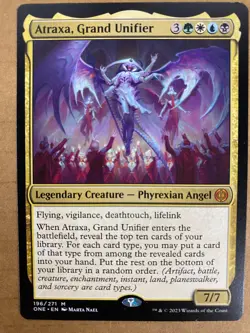 MTG 1x Atraxa, Grand Unifier 196 Phyrexia: All Will Be One Magic Gathering x1 NM - Image 1