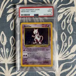 Pokemon TCG - Mewtwo - 10/102 - Base Set Unlimited - Holo Rare - PSA 9 - Image 1