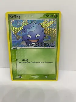 Koffing 62/107 STAMPED Pokemon Card EX Deoxys Reverse Holo Common NM - Image 1