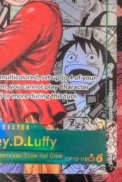 Monkey.D.Luffy (Super Alternate Art) (Manga) OP13-118 Carrying On His Will - Image 2
