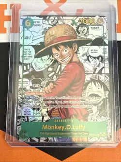Monkey.D.Luffy (Super Alternate Art) OP13-118 Carrying On His Will Foil Manga! - Image 2