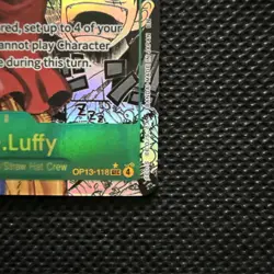 Monkey.D.Luffy (118) (Super Alternate Art) (Manga) OP13-118 Carrying On His Will - Image 4