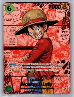 Monkey.D.Luffy (Red Super Alternate Art Manga) OP13-118 Carrying On His Will - Image 1