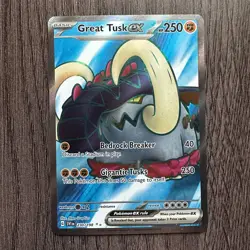 Great Tusk EX 230/198 SV01 Scarlet & Violet Base Set Holo NM Pokemon Card TCG - Image 1