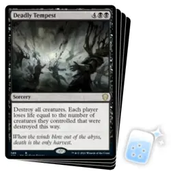 DEADLY TEMPEST X4 Commander 2021 Magic MTG MINT CARD - Image 1