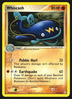 Whiscash 55/110 EX Holon Phantoms Pokemon Card NM - Image 1