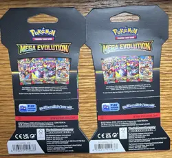 Mega Evolution Sleeved Booster Pack - BRAND NEW X2 . Sealed Pokemon Card Packs - Image 2