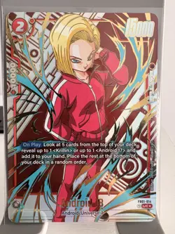 Android 18 - FB01-014 Alternate Art New Adventure Dragon Ball Super TCG Card - Image 1