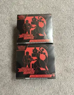 Lot Of 2 Pokemon TCG S & V Destined Rivals Elite Trainer Box ETB Sealed - Image 1