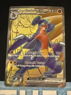 Pokemon TCG Cynthia's Garchomp EX #204 Destined Rivals Full Art SVP Promo - Image 1