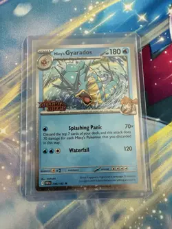 Pokemon PRERELEASE promo Misty's Gyarados 049/182 Sv10 Destined Rivals Holo - Image 1