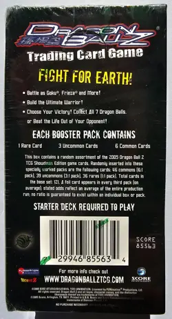 Dragon Ball Z Showdown Card Box Score Funimation 2005 DBZ Factory Sealed New! - Image 2