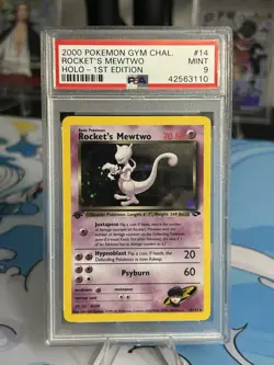 Pokemon TCG Rockets Mewtwo Gym Challenge Holo Card 14/132 PSA - Image 2