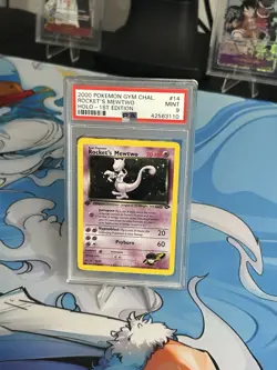 Pokemon TCG Rockets Mewtwo Gym Challenge Holo Card 14/132 PSA - Image 4