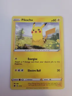 Pokemon TCG Pikachu 7/15 McDonald's Holo Lightning LP - Image 1