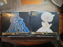 2x Lot Pokemon Center ETBs Mega Evolution Lucario & Gardevoir Elite Trainer Box - Image 1