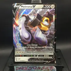 (FreeShipOvr$4)NM Melmetal V 047/078 Ultra Rare Holo Pokemon Go TCG - Image 1
