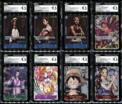 One Piece CGC 9.5 MINT+ Bundle/Lot! 8 Cards! Live Action, Alt Manga Art Luffy - Image 1