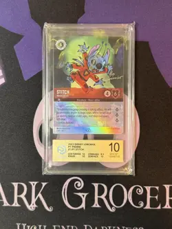 US SHIP | Disney Lorcana Stitch Abomination P1 Promo Graded PCG 10 - Image 1