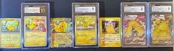 Mega Pikachu- A Story Told By 7 Cards About Eating Too Much Fast Food (SEE DESC) - Image 1