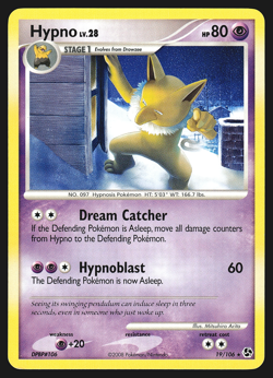 Hypno 19/106 Diamond & Pearl Great Encounters Pokemon Card LP - Image 1