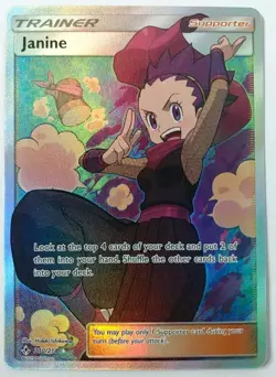 Janine (Full Art) 210/214 Sm-Unbroken Bonds Holo Pokemon TCG Trainer Card - Image 1