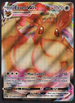 Eevee VMAX SWSH087 Promo SWSH Black Star Pokemon NM - Image 1
