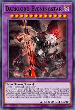 Yu-Gi-Oh! Darklord Eveningstar BPRO-EN036 Secret Rare Preorder - Image 1