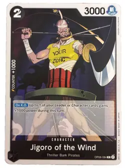 New: One Piece CCG Jigoro of the Wind OP06-084 Wings of the Captain Regular - Image 1