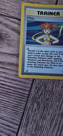 Pokemon TCG Misty Trainer Card Gym Heroes 18/132 Holo Rare LP Condition - Image 4