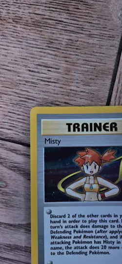 Pokemon TCG Misty Trainer Card Gym Heroes 18/132 Holo Rare LP Condition - Image 5