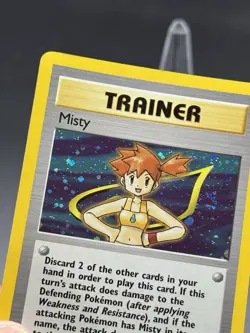 Misty - 18/132 1 Gym Heroes - Holo Rare - LP - Pokemon TCG Card - 2000 WOTC - Image 3