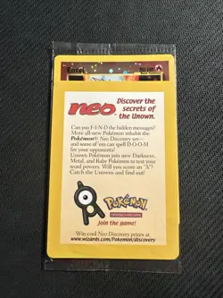 Pokemon Entei Black Star Promo Card #34 SEALED Movie Promo NEW Neo - Image 1