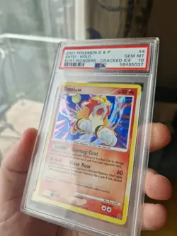 Entei cracked ice holo 4/132 Pokemon 2007 Secret Wonders D&P PSA 10 Pop 23 - Image 2