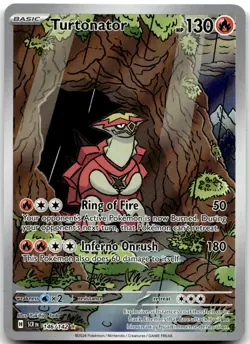 Turtonator - 146/142 - Illustration Rare - Stellar Crown - Pokemon Card - NM/M - Image 1