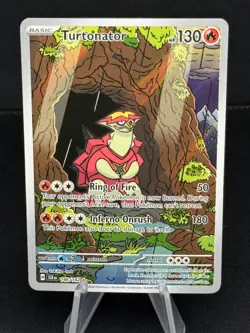 Turtonator 146/142 Illustration Rare SV07: Stellar Crown Pokemon TCG NM - Image 1
