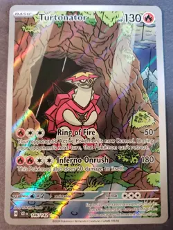 Turtonator 146/142 Sv07: Stellar Crown Holo Pokemon Illustration Rare TCG NM - Image 1