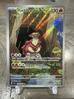 Turtonator 146/142 Illustration rare Pokemon Stellar Crown SV7 NM - Image 1