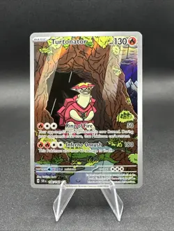 Turtonator 146/142 Illustration rare Pokemon Stellar Crown SV7 NM - Image 1