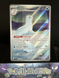 Pokemon Card Dewgong 097/094 Phantasmal Flames Illustration Rare NM - Image 1