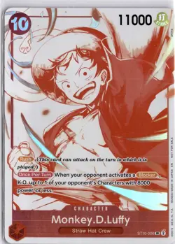 ST10-006 Monkey.D.Luffy Super Rare Promo Foil English One Piece TCG Card TCG - Image 3
