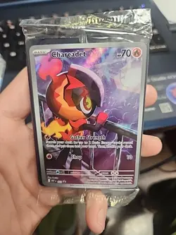 Charcadet 022 ETB Black Star Promo - Pokemon TCG Phantasmal Flames - NM+/SEALED - Image 1