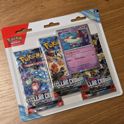 Pokemon Scarlet & Violet Stellar Crown 3 Pack Blister New and Sealed Latias - Image 1