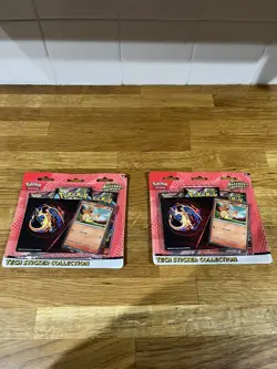 X2 Pokemon TCG Mega Evolution Ascended Heroes Tech Sticker Collection Charmander - Image 1