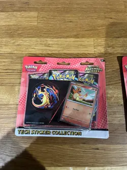 X2 Pokemon TCG Mega Evolution Ascended Heroes Tech Sticker Collection Charmander - Image 2