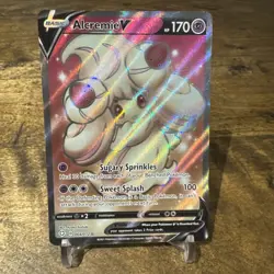 Pokemon TCG Alcremie V 064/072 Full Art Shining Fates Holo Ultra Rare Mint/NM - Image 1