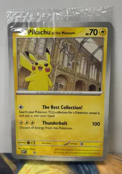 Pokemon - Pikachu at the Museum Natural History Promo + Plush + Booklet - New! - Image 2