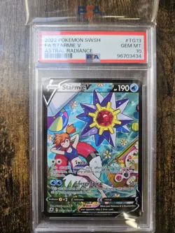 Pokemon TCG Starmie v Astral Radiance Holo Ultra Rare Full Art TG13/TG30 PSA 10 - Image 1