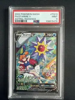 Pokemon TCG Starmie v PSA 9 TG13/TG30 Astral Radiance Holo Ultra Rare Full Art - Image 1
